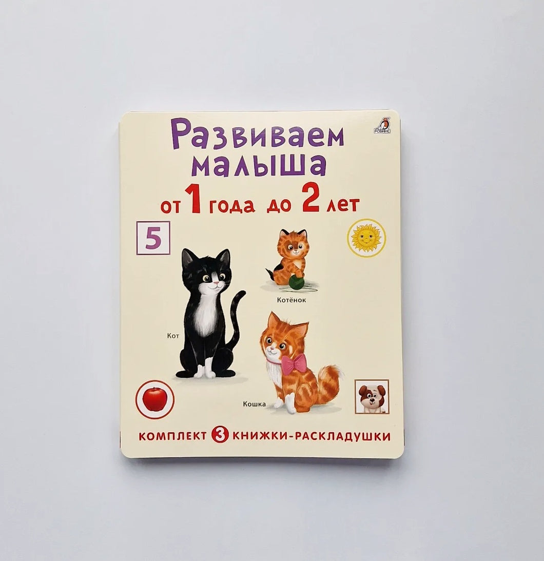 Развиваем малыша от 1 года до 2 лет. Комплект из 3-х раскладушек